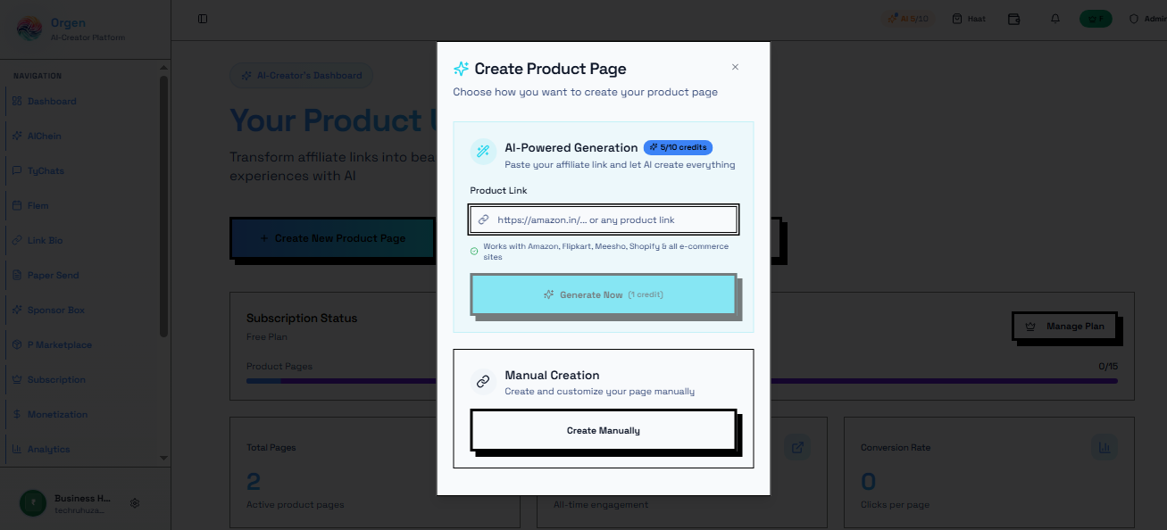 Orgen - Screenshot 4 showing product features and functionality