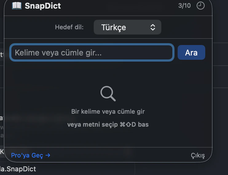 SnapDict - Instant AI Translator for Mac