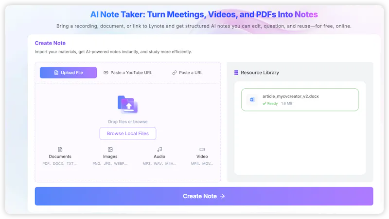 Lynote screenshot 6