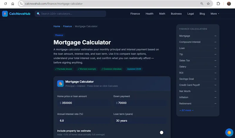 CalcNovaHub screenshot 2