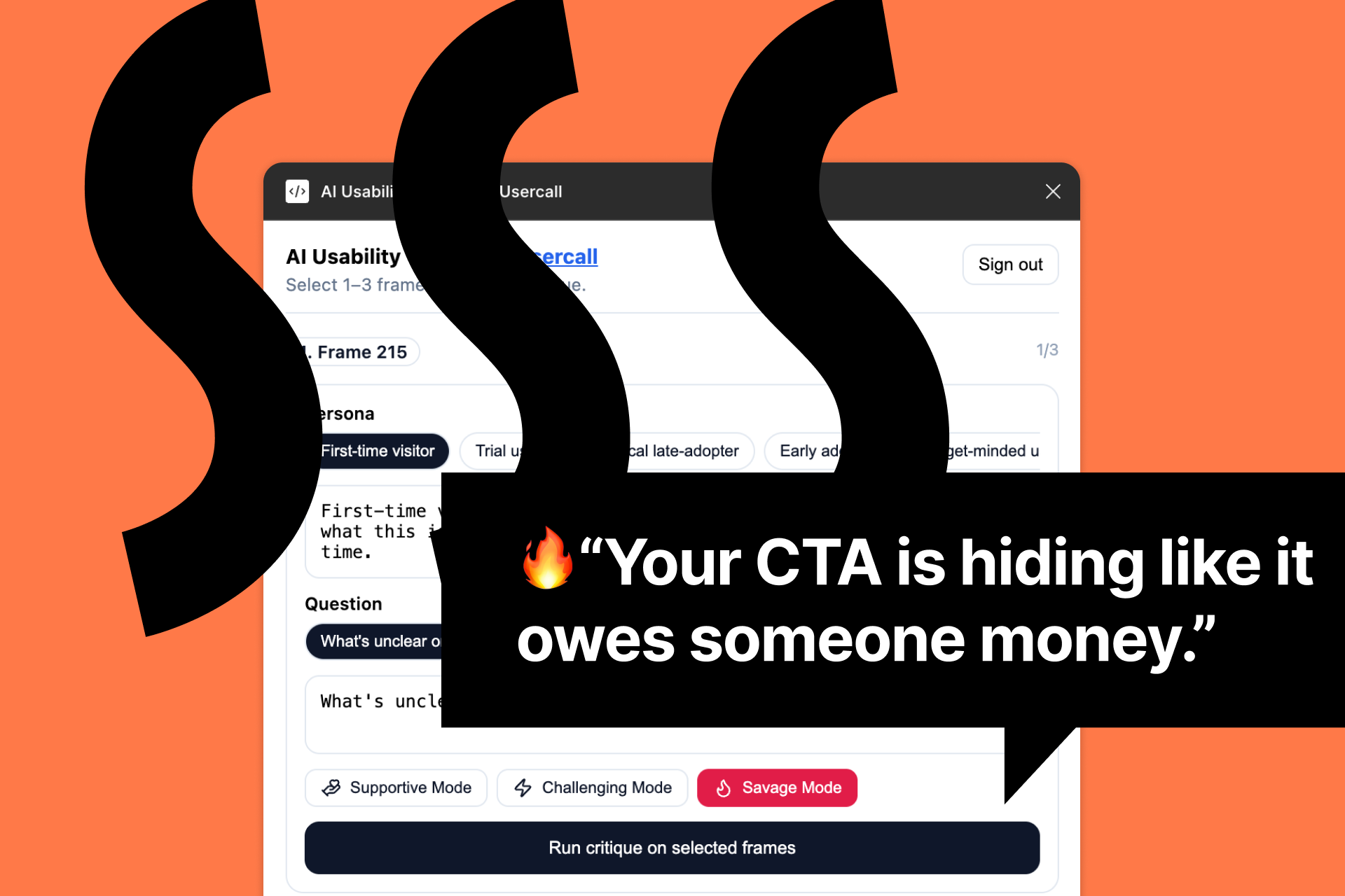 UI Roast for Figma screenshot