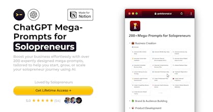 ChatGPT Mega-Prompts for Solopreneurs gallery image