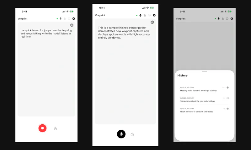 Voxprint screenshot 6