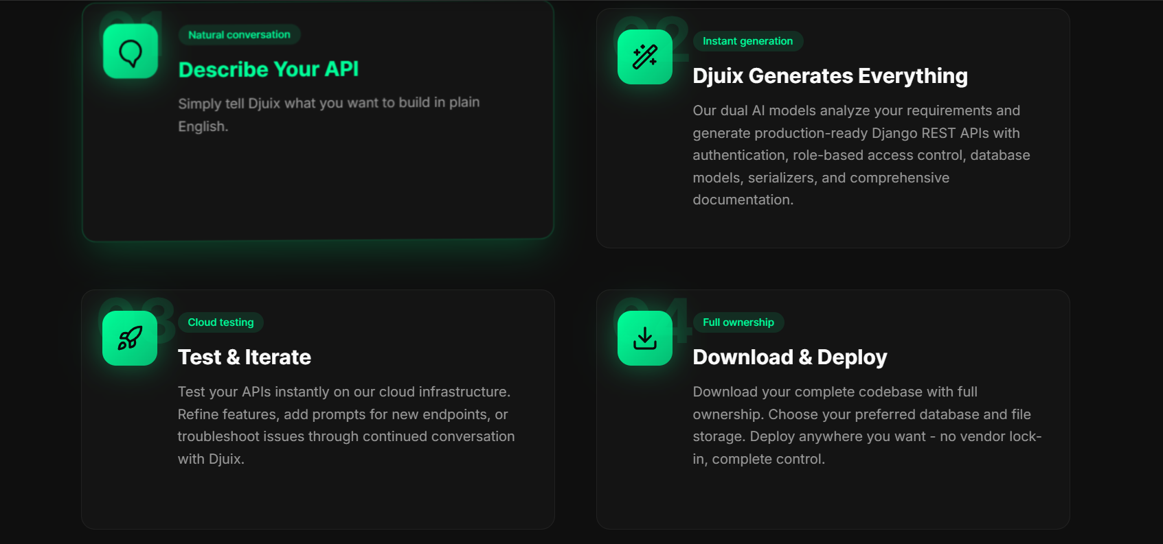 Djuix - Screenshot 2 showing product features and functionality