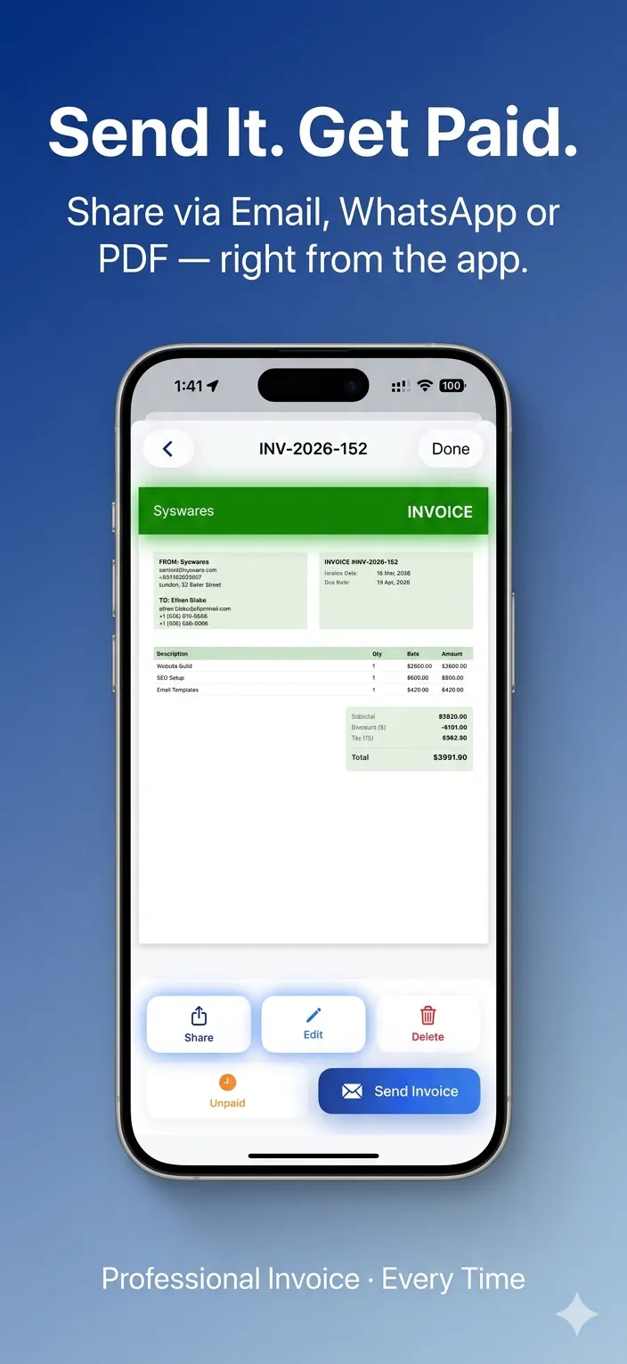 Invoice Generator - Estimate のプロダクトバナー