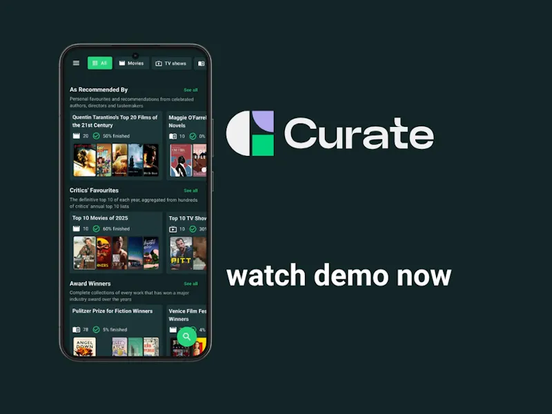 Curate screenshot 1 (video preview)