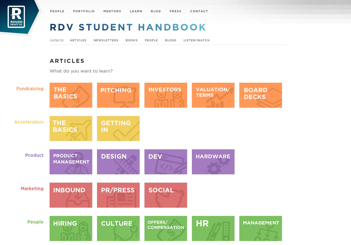 Rough Draft Ventures Student Handbook