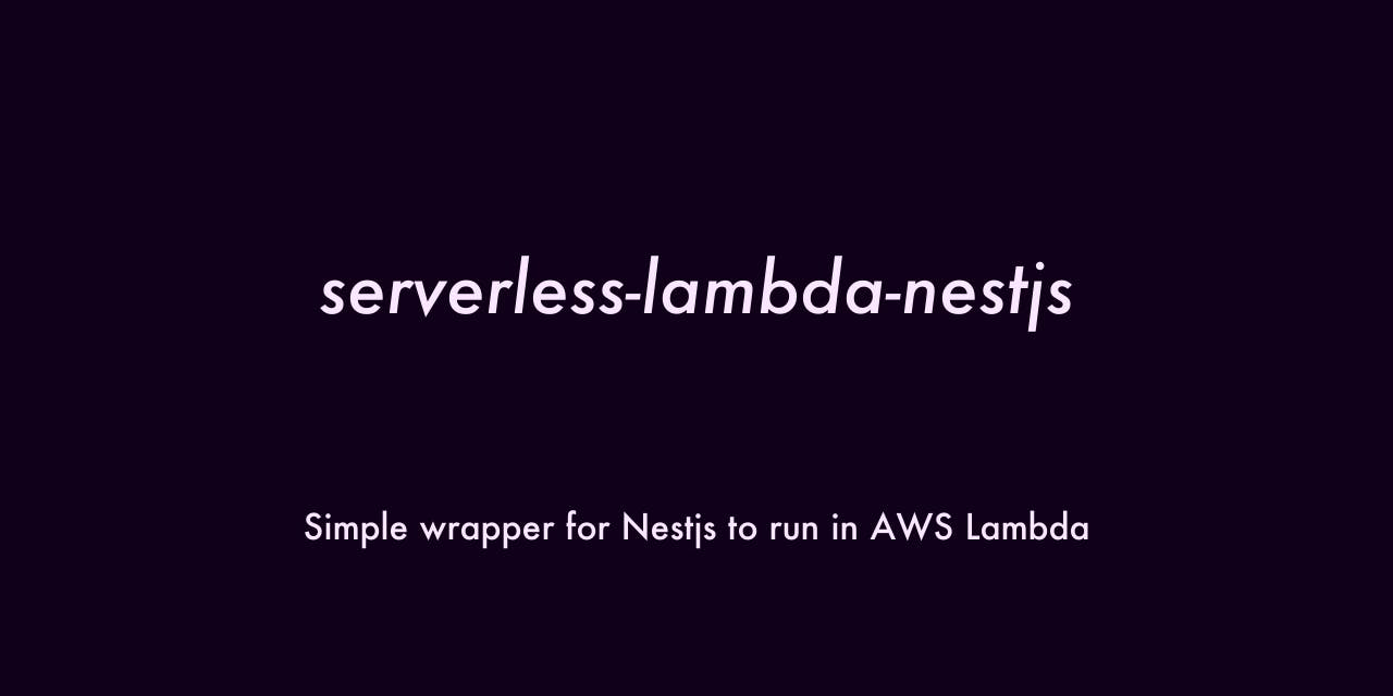 NestJS Serverless Framework Adapter media 1