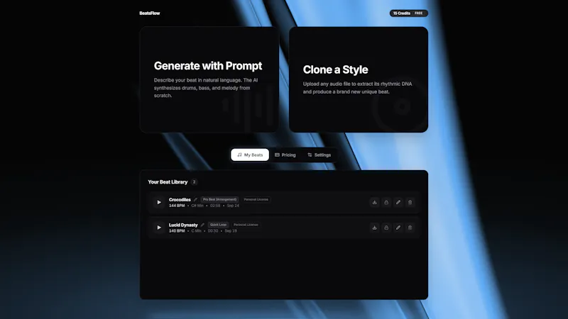 BeatsFlow Studio screenshot 1