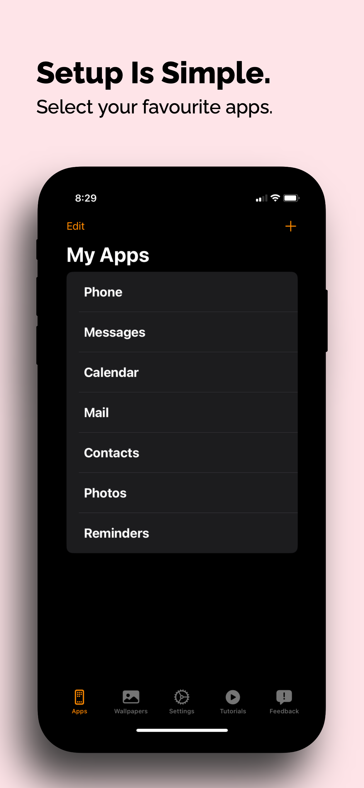 Bedwingen - Minimalistische launcher voor iPhone media 6