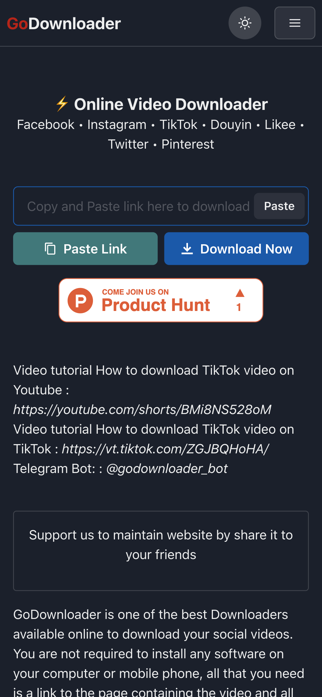 GoDownloader - Save Your Social Videos gallery image