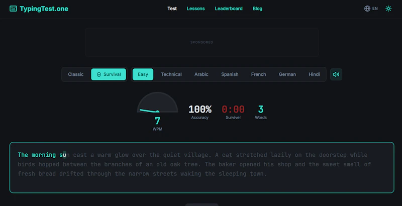 TypingTest.one screenshot 4