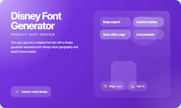 Disney Font Generator gallery image