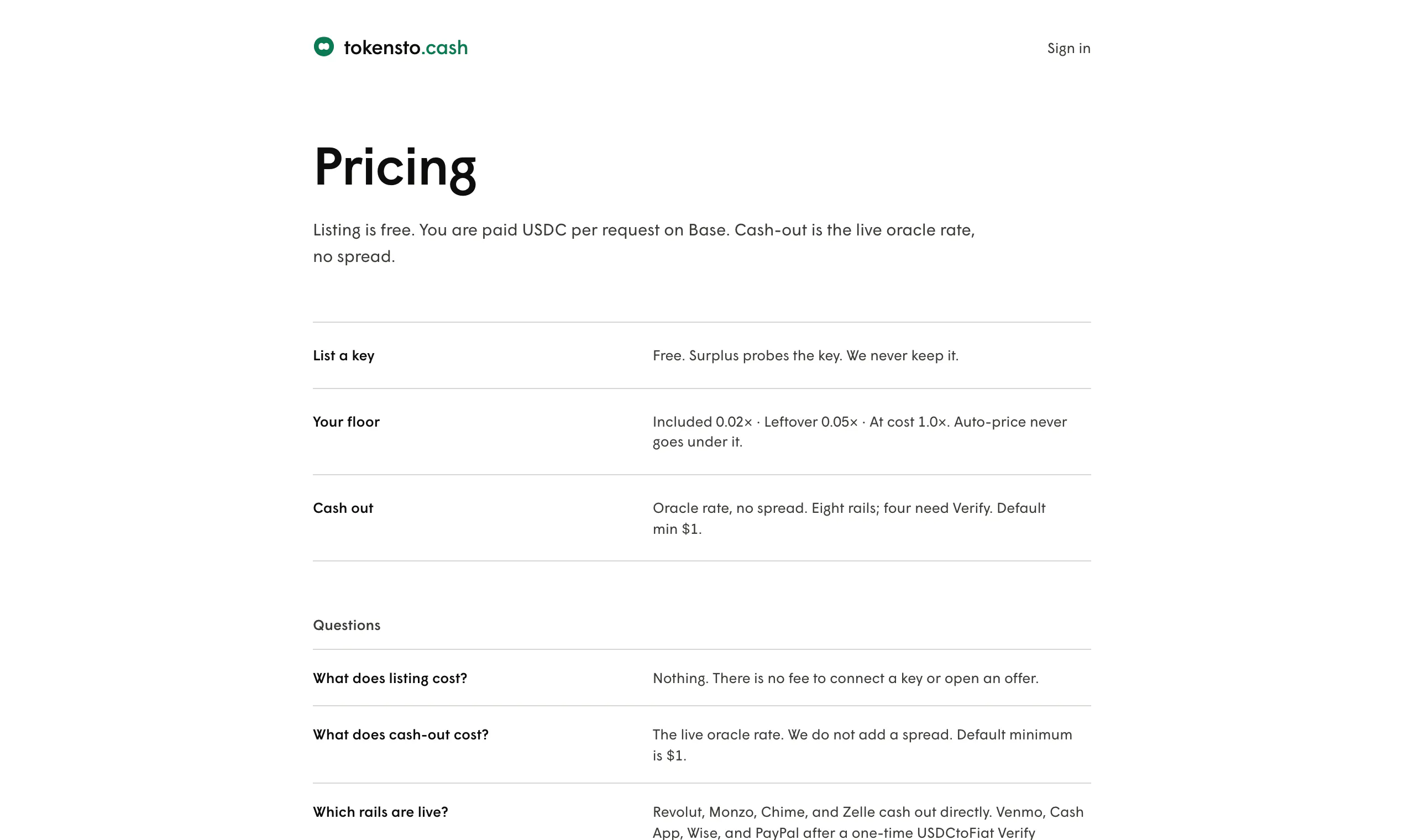tokensto.cash gallery image