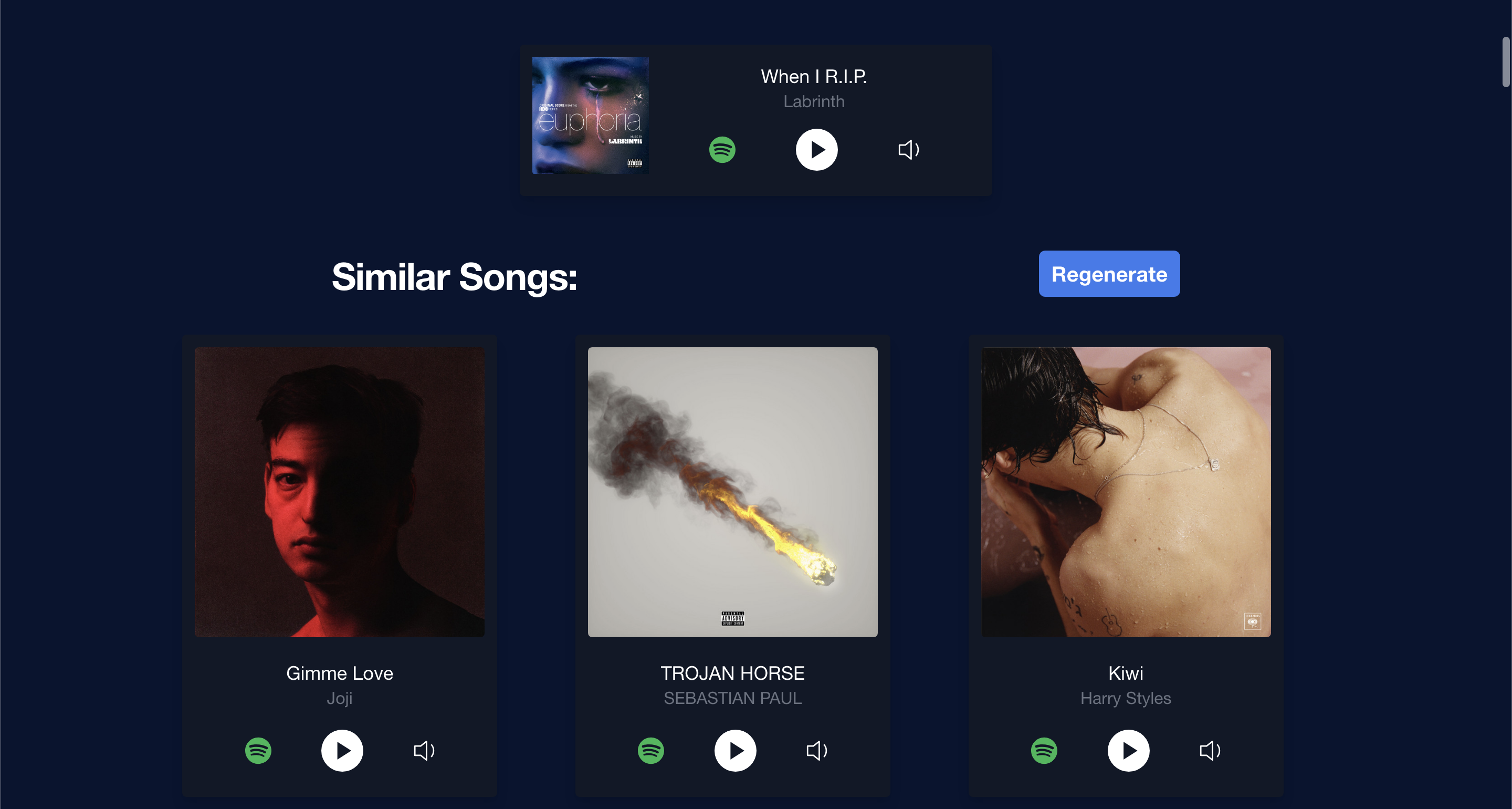 Finder de chansons similaires media 3