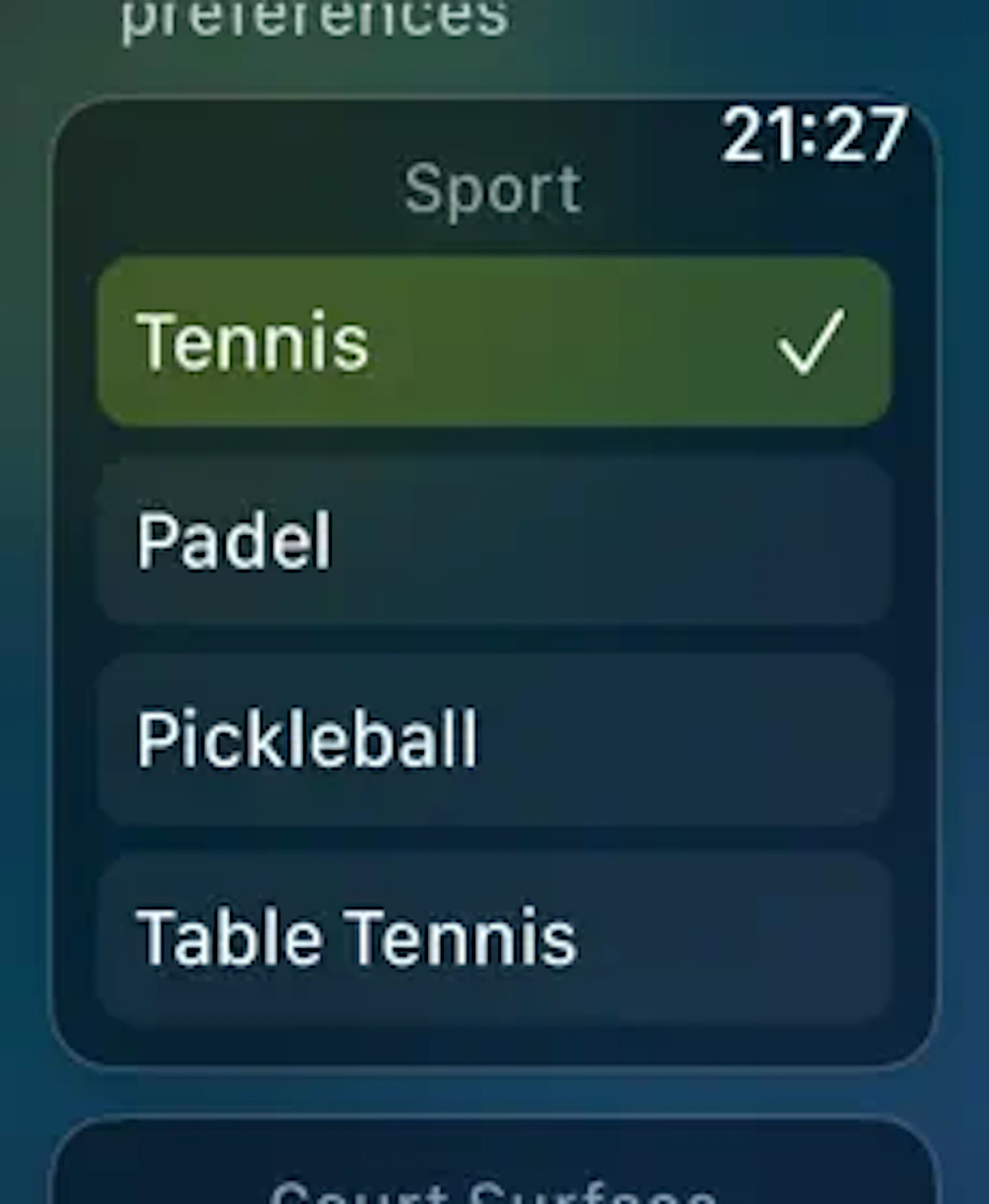 Racquet Score Tracker Apple Watch screenshot 5