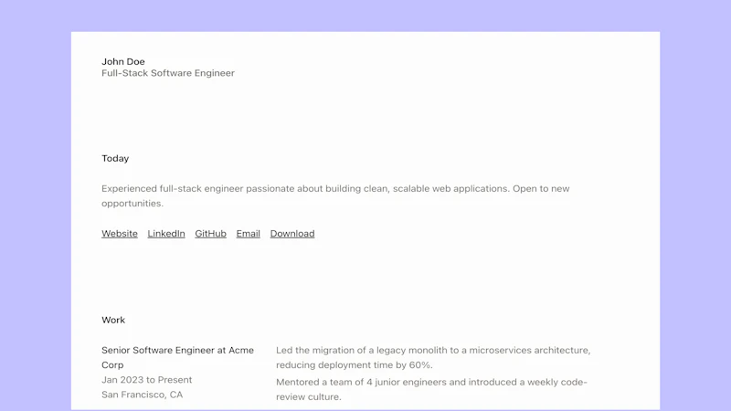 Resuma screenshot 2