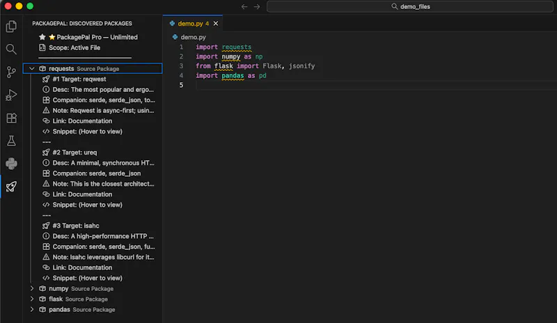 Package Pal for VS Code screenshot 5