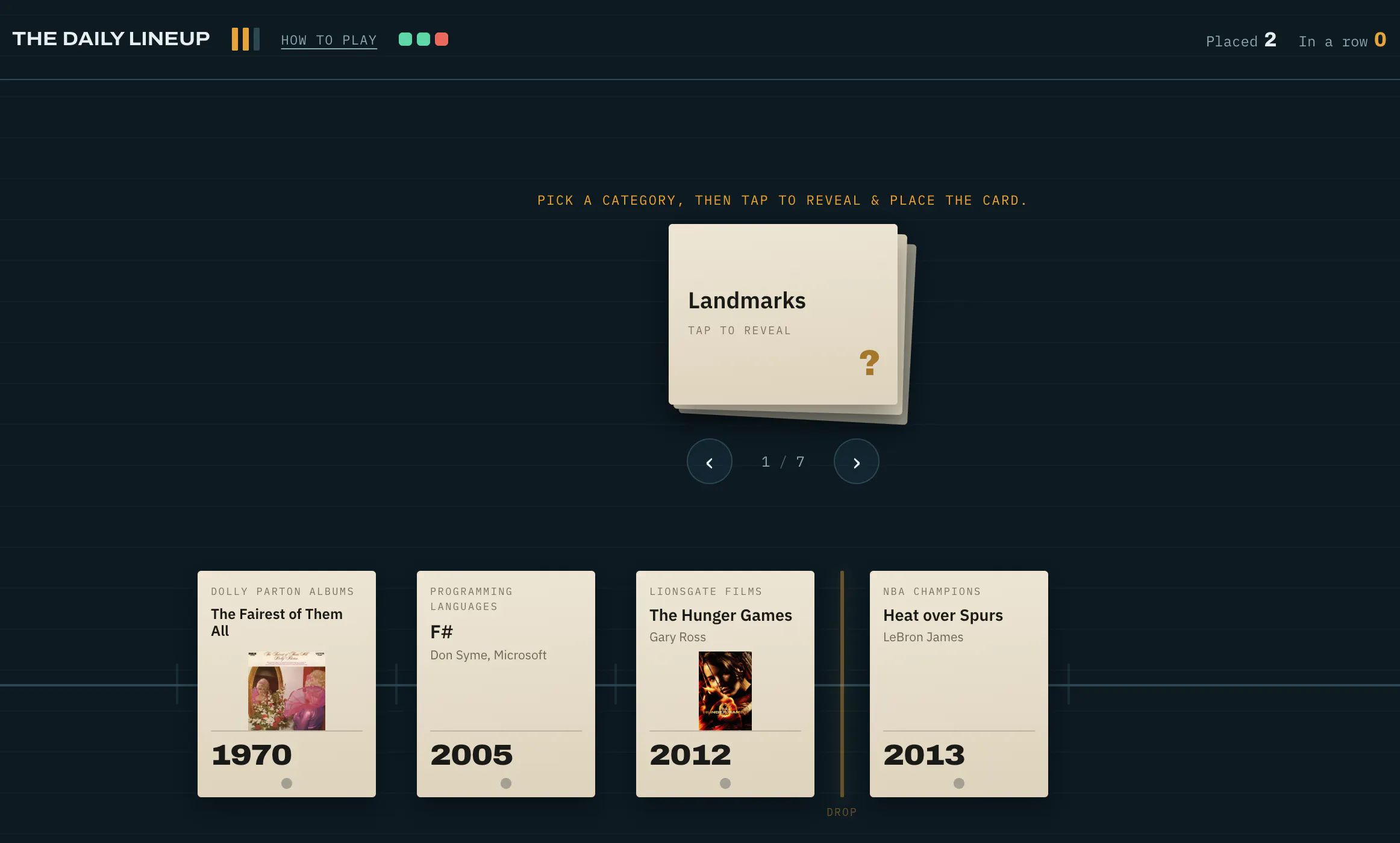 Timeline Guesser gallery image