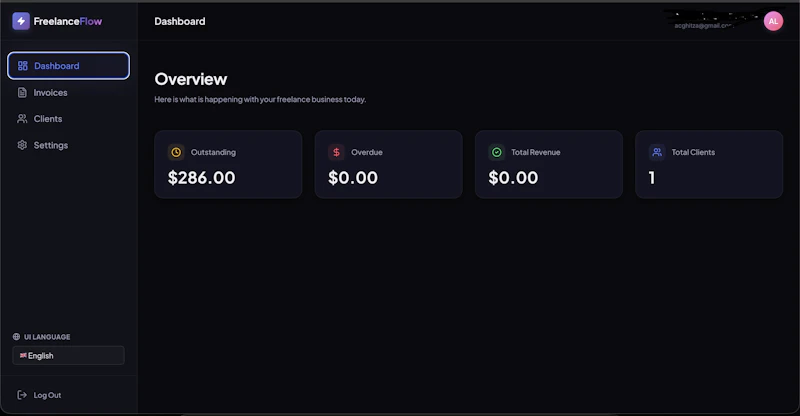 FreelanceFlow screenshot 1