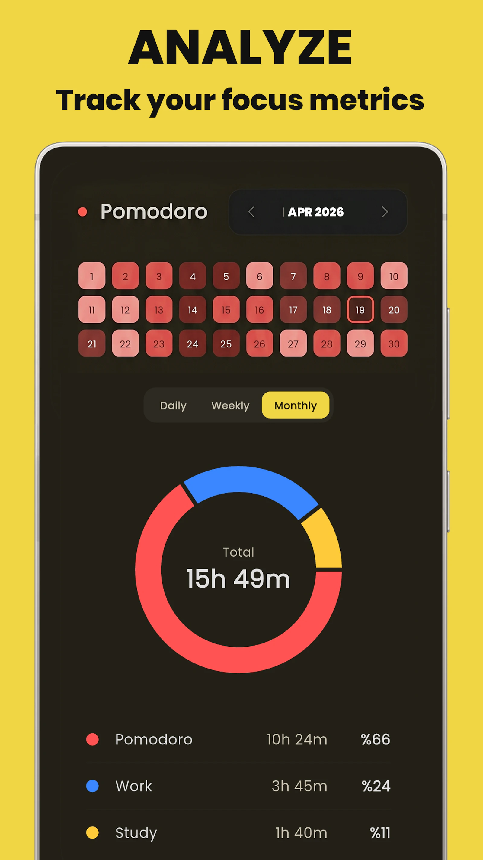 Pomocus: Pomodoro Timer screenshot 2
