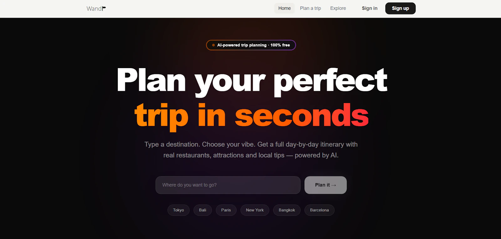 Wandr screenshot 1