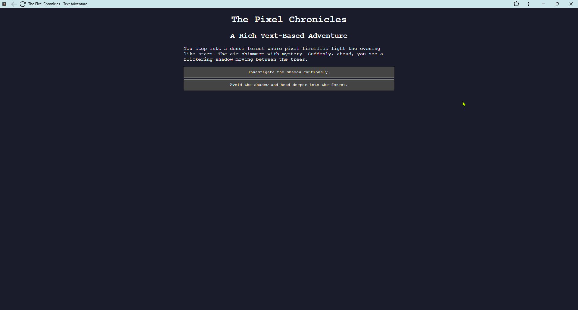 Text Adventure gallery image
