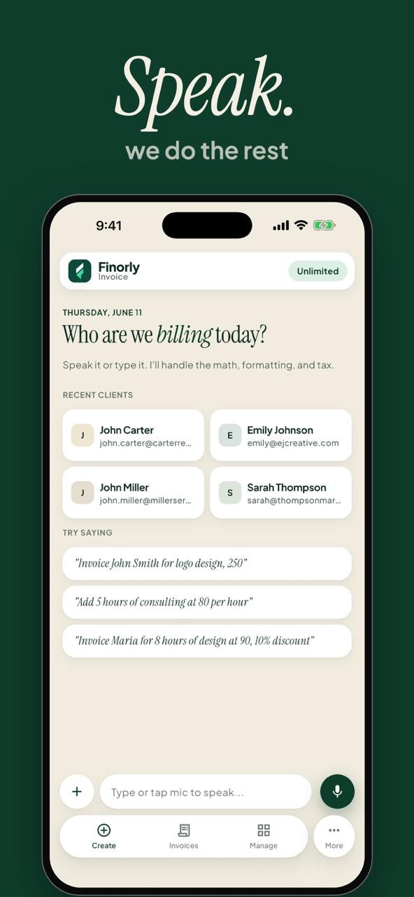 Finorly Invoice gallery image