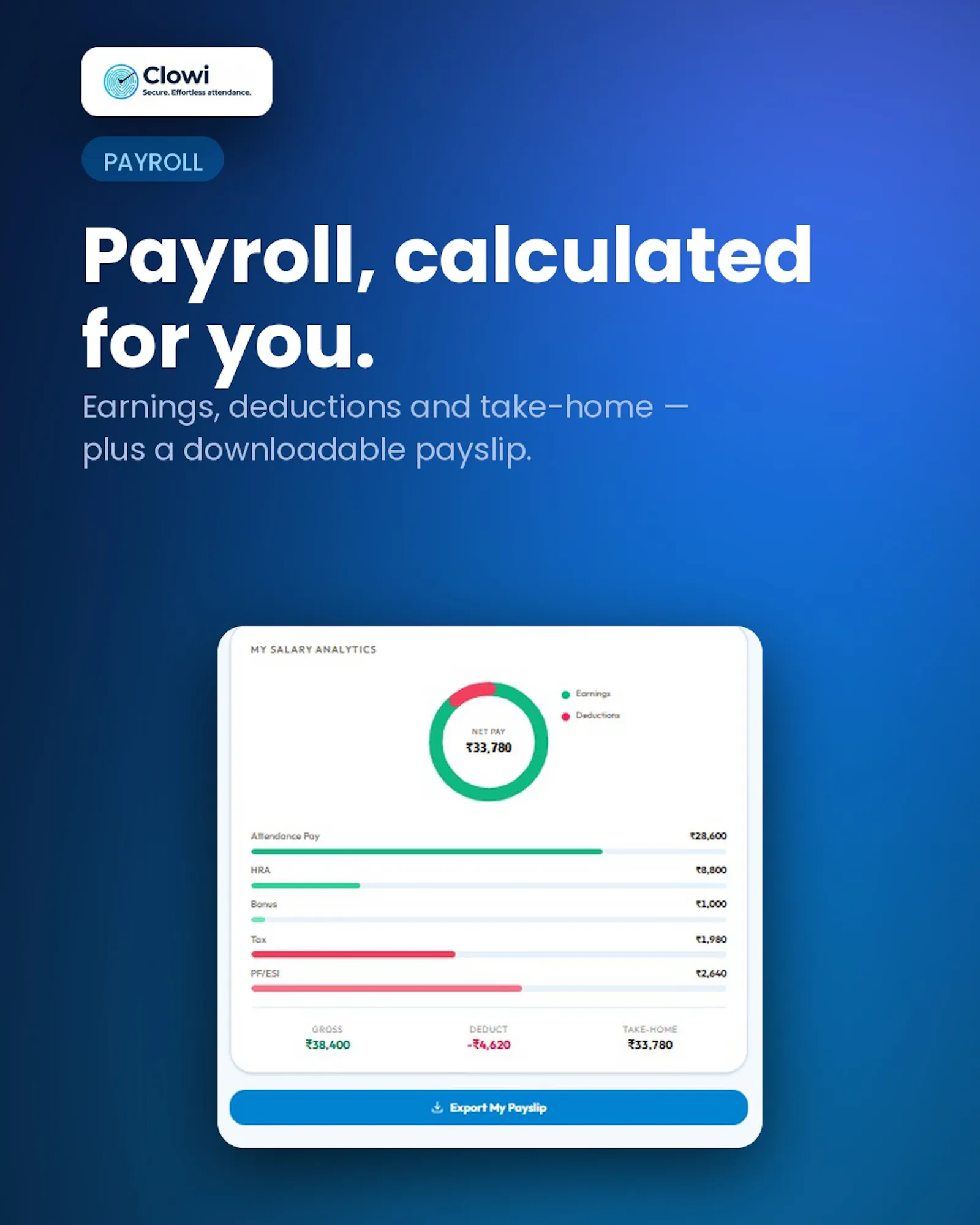 Clowi simplified attendance  screenshot 4