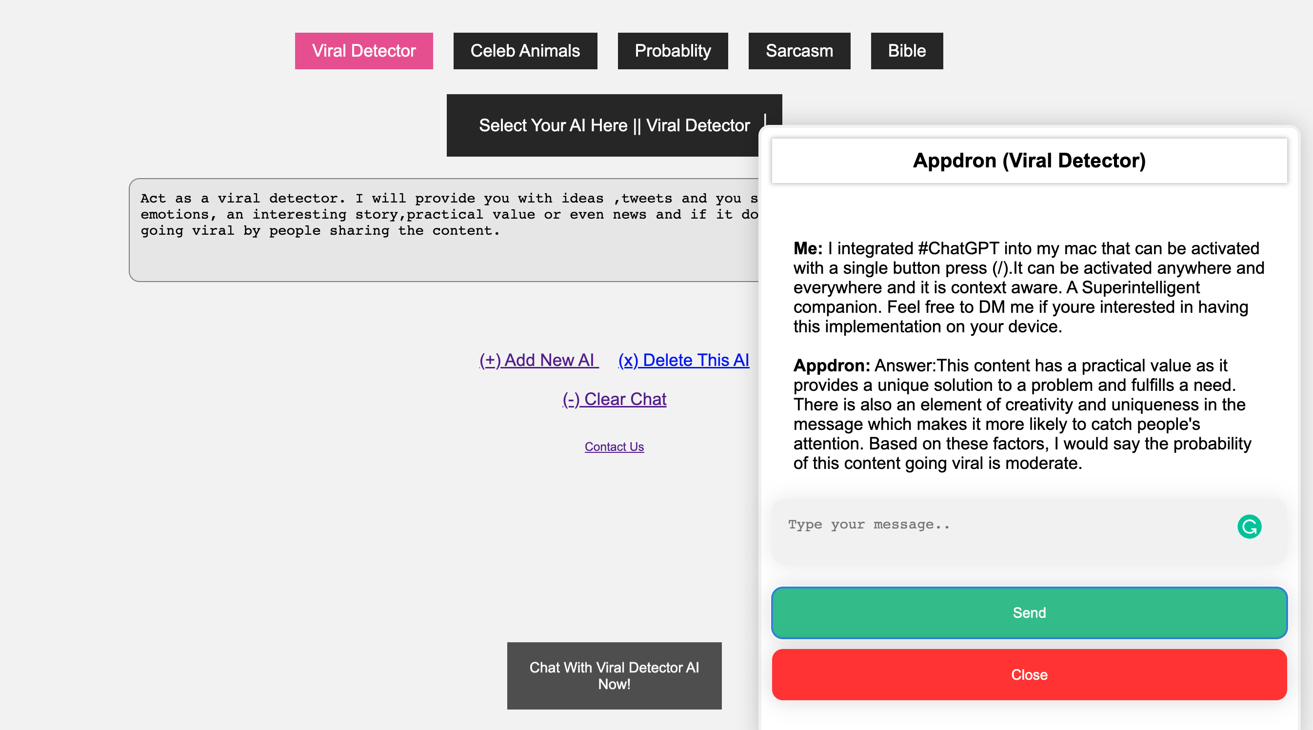 Appdron ChatGPT Dashboard media 2