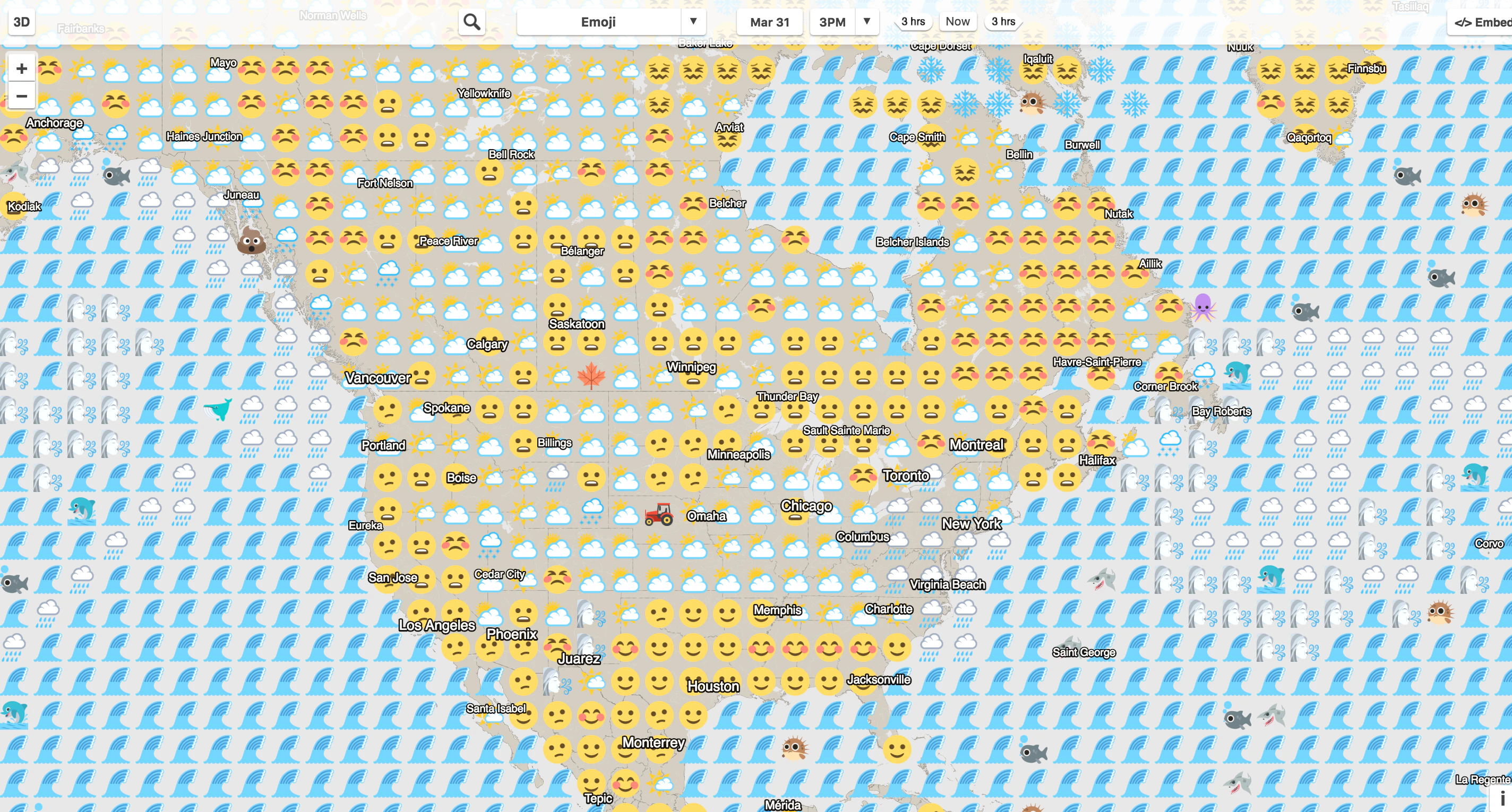 Emoji Weather Maps
