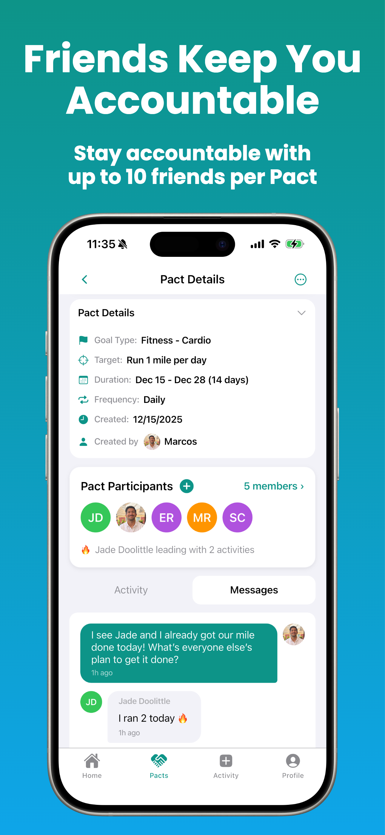 Pactly Habit Tracker - Screenshot 2 showing product features and functionality