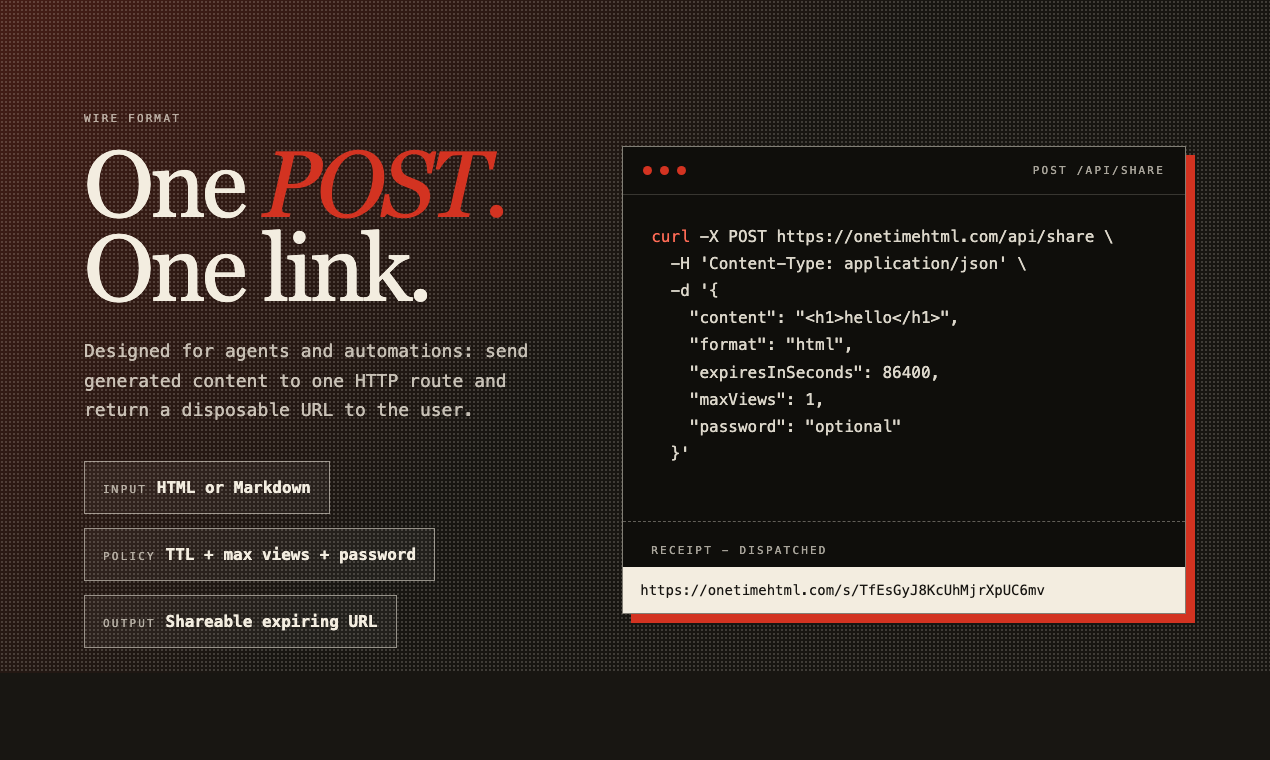 onetimehtml gallery image