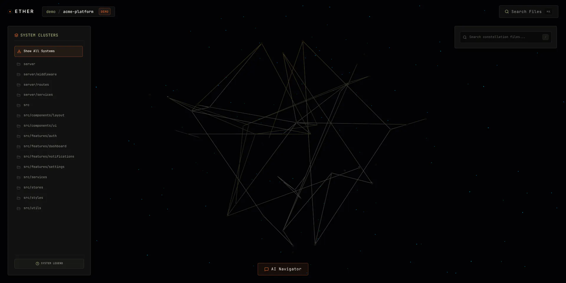 ETHER  3D Codebase Universe gallery image