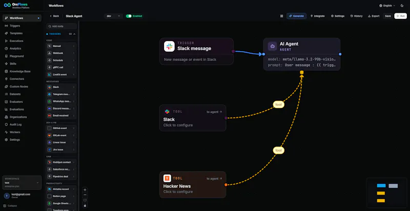 OrcFlows screenshot 2