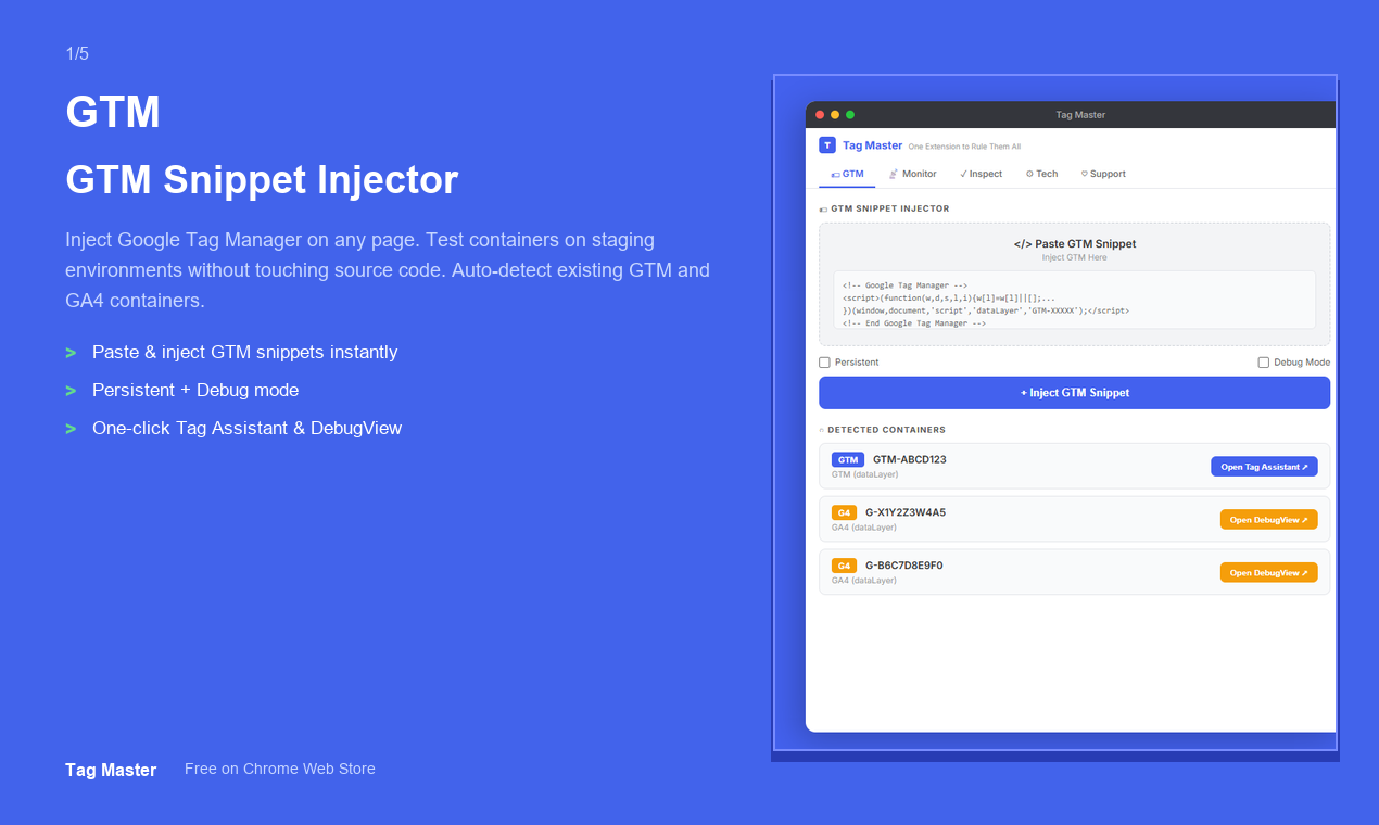 Tag Master - Screenshot 2 showing product features and functionality