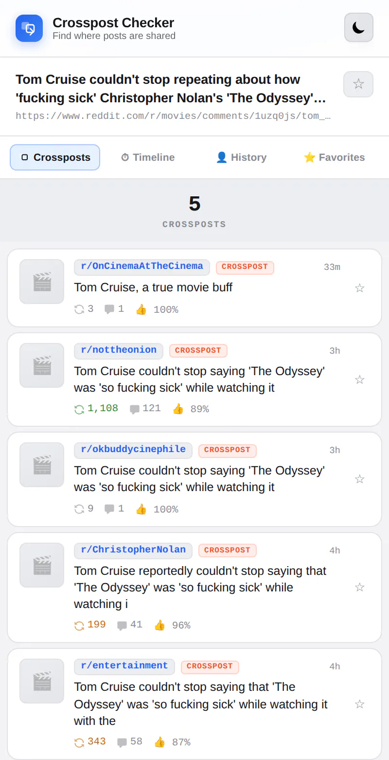 Crosspost Checker gallery image