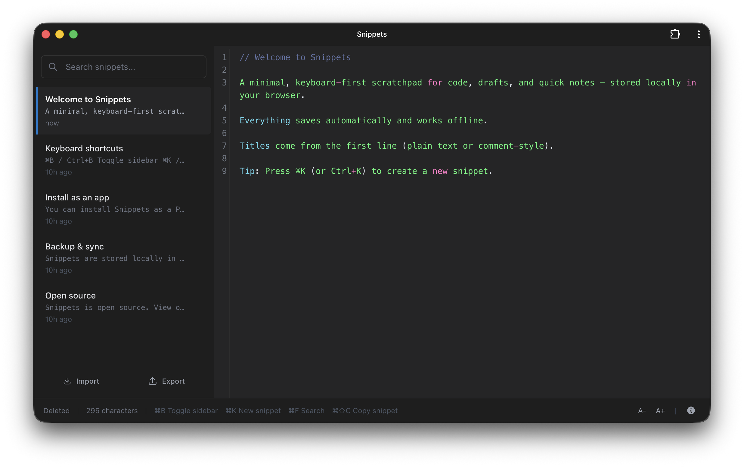 Snippets.dev gallery image