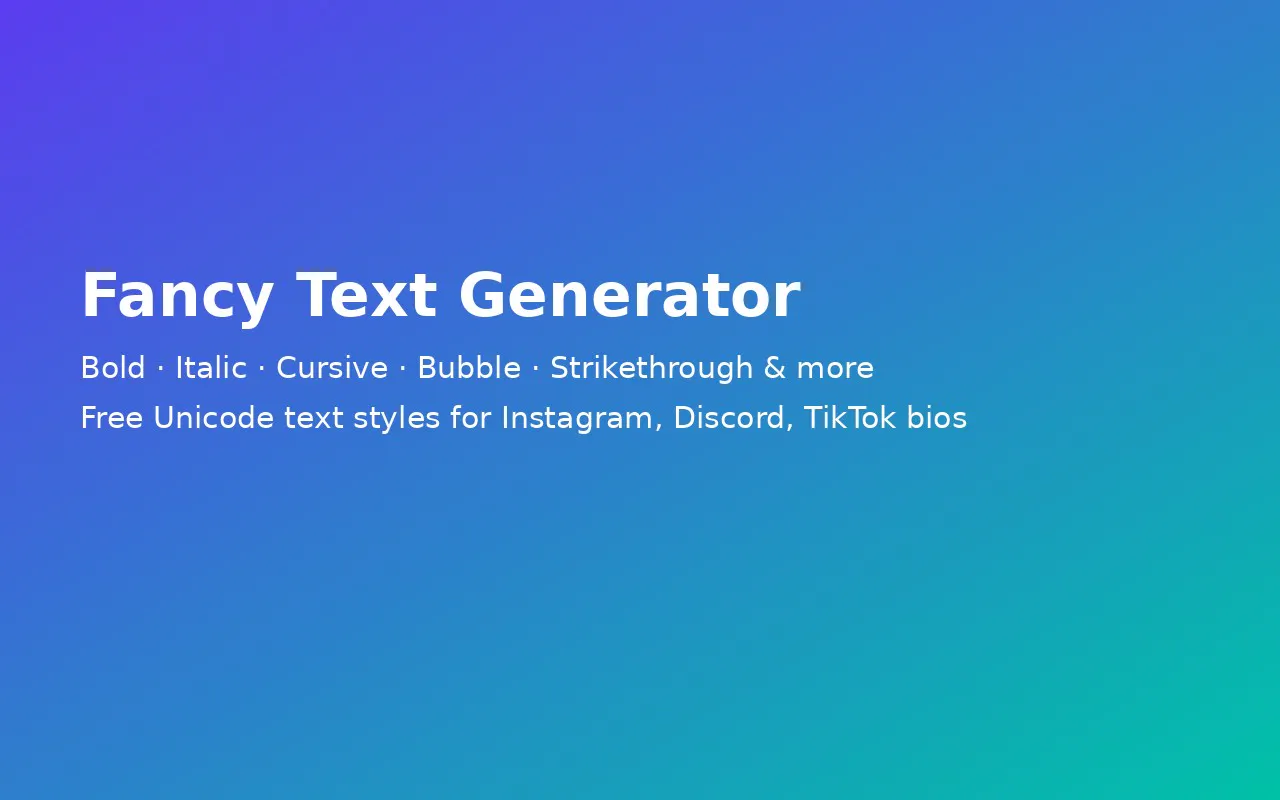 Fancy Text Generator gallery image
