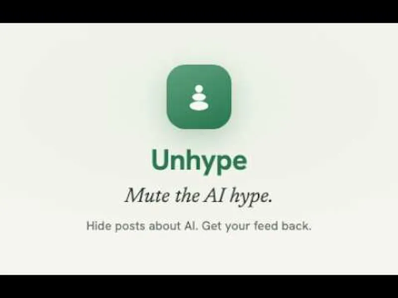 Unhype screenshot 1 (video preview)