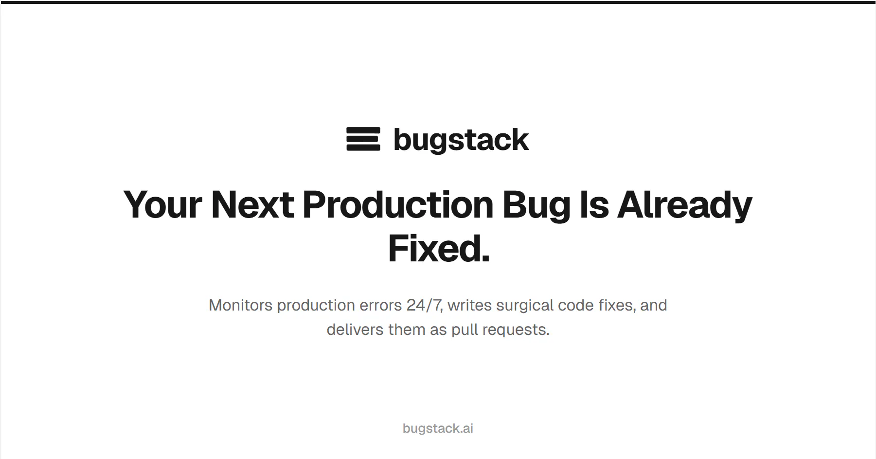 bugstack: Self-healing code | Product Hunt