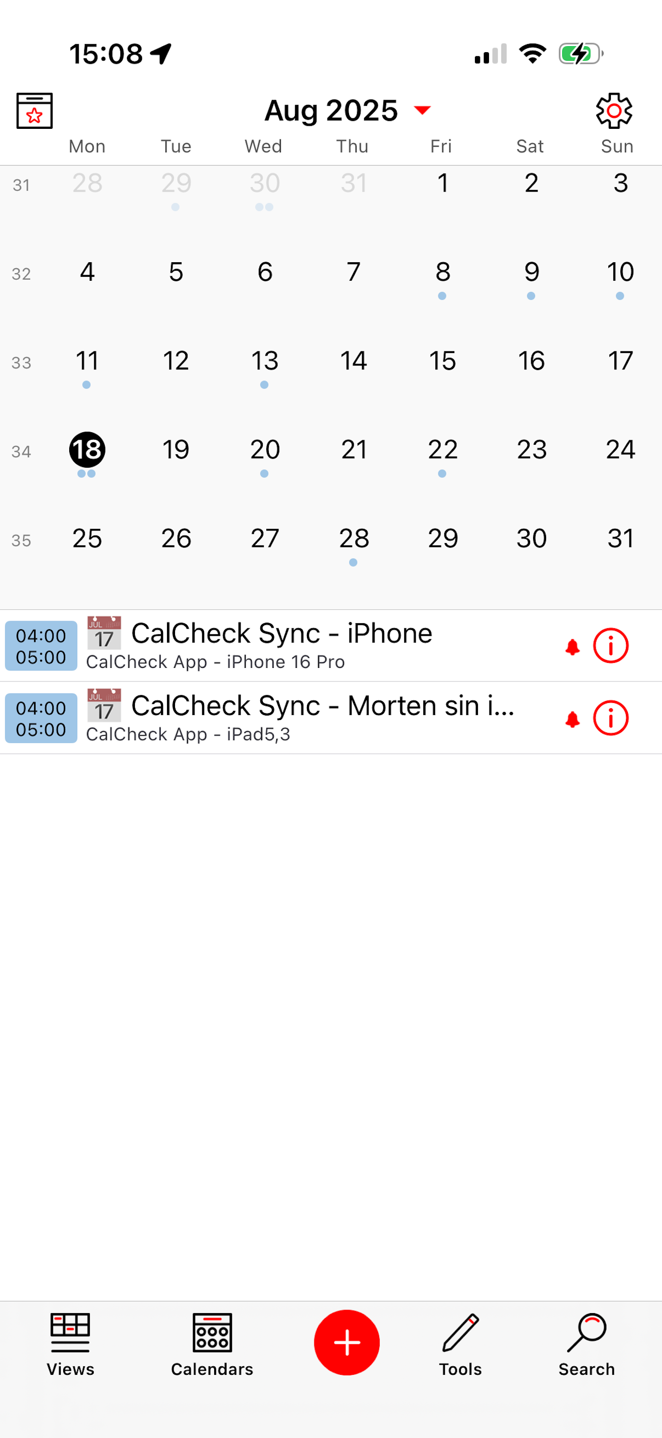 CalCheck-カレンダー同期検証器 - カレンダーの同期が停止した場合、通知が表示されますメディア1