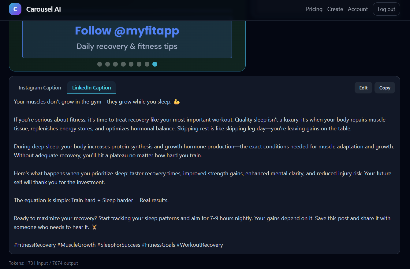 Carrossel AI gallery image