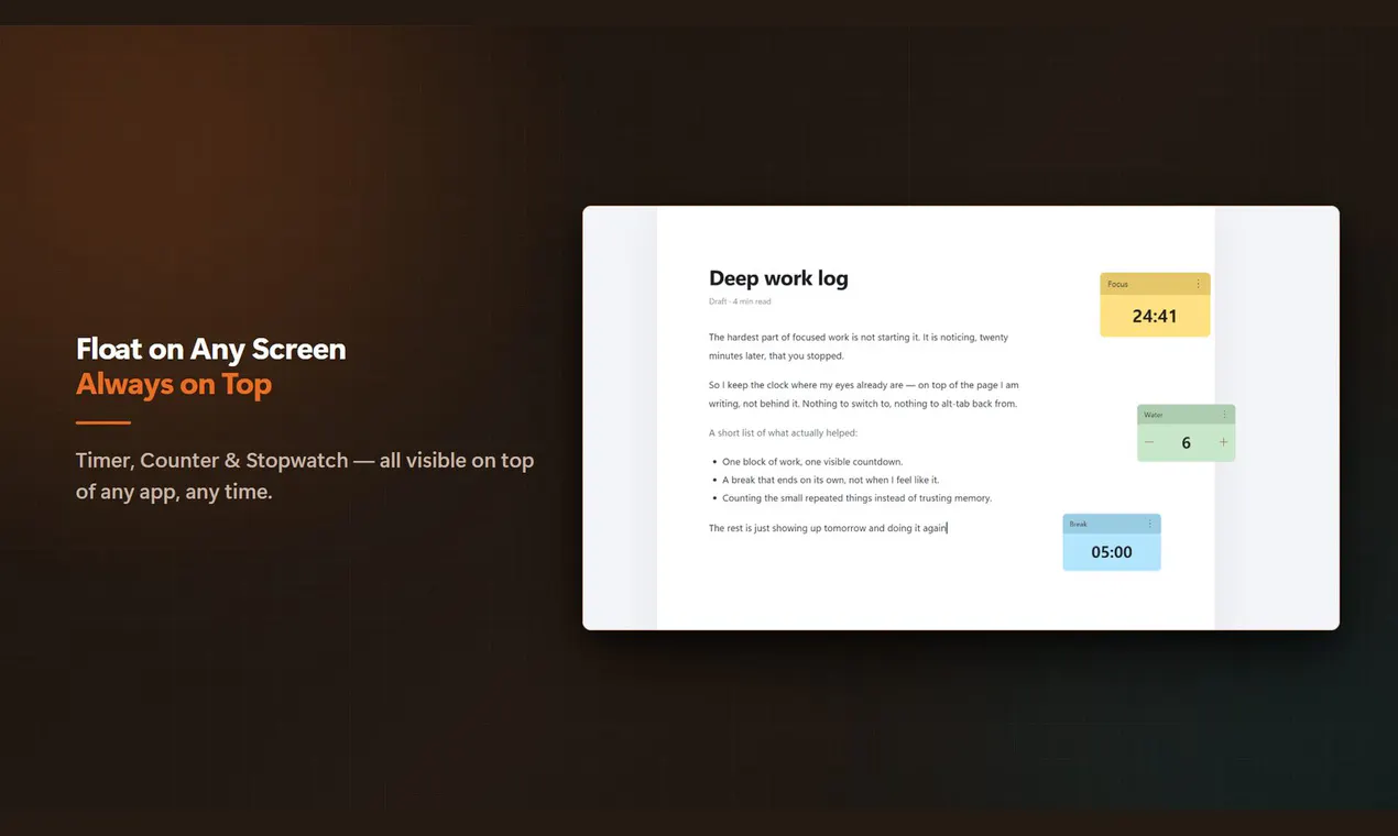 FloatTimer+ gallery image
