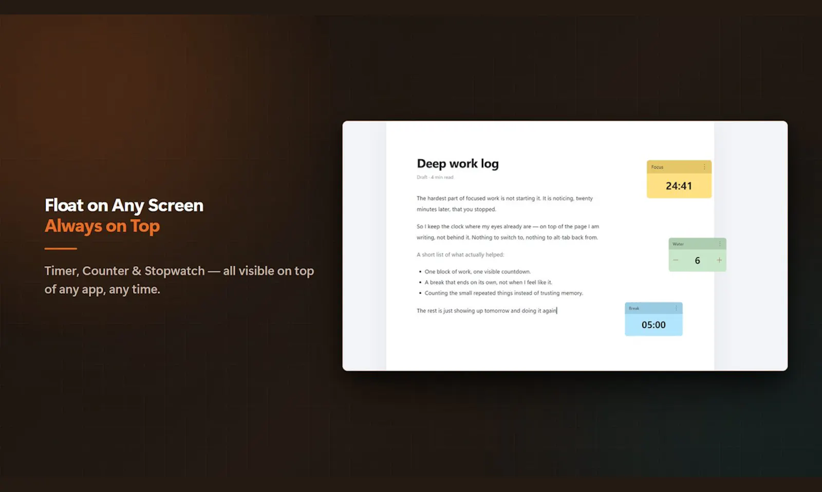 FloatTimer+ screenshot 8