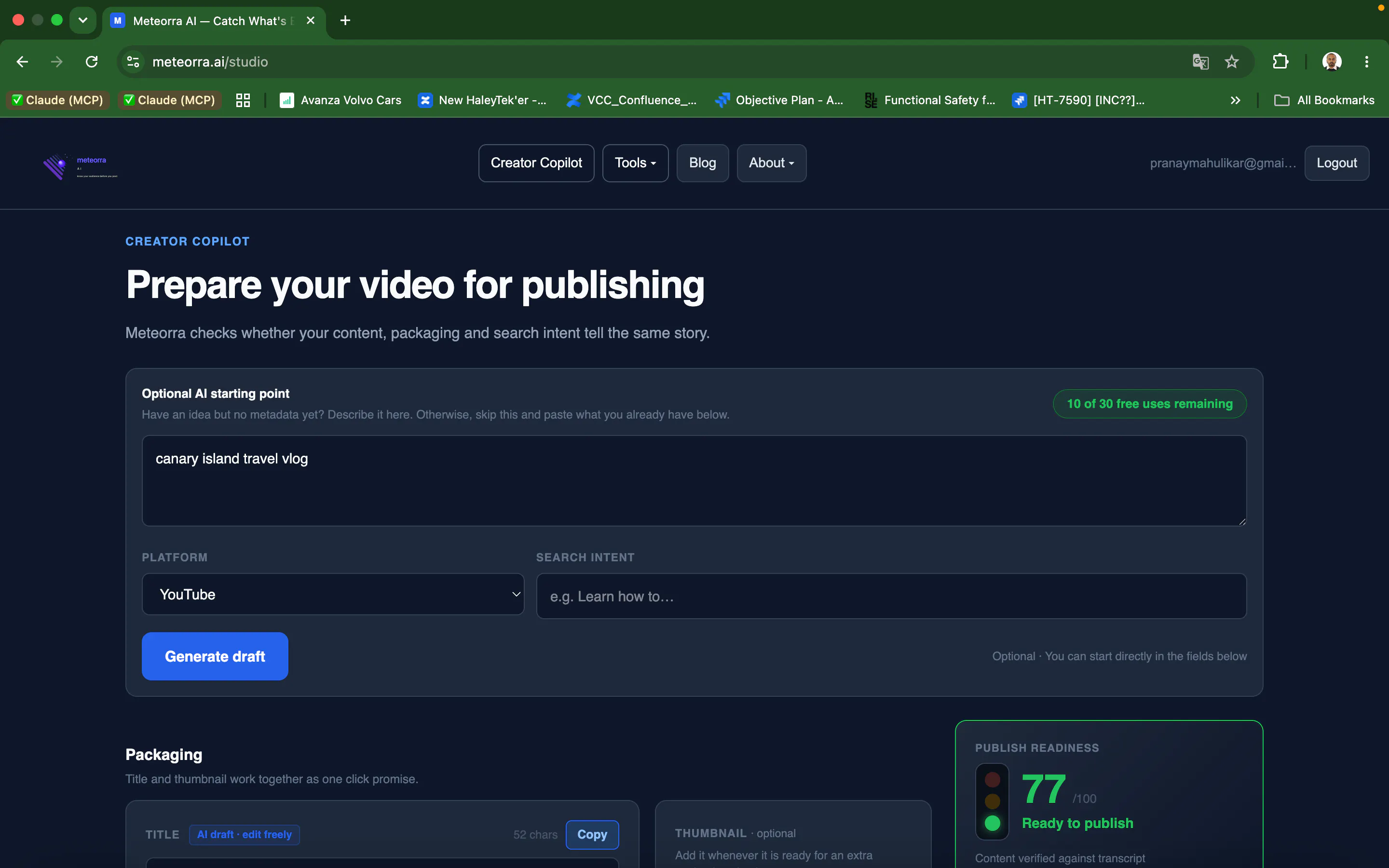 Meteorra AI — Live Scoring for Youtubers gallery image