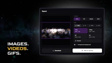 Stardust - Interactive Galaxy Creator gallery image