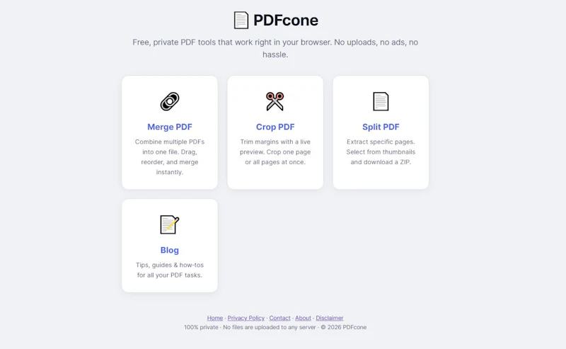 PDFcone screenshot 1