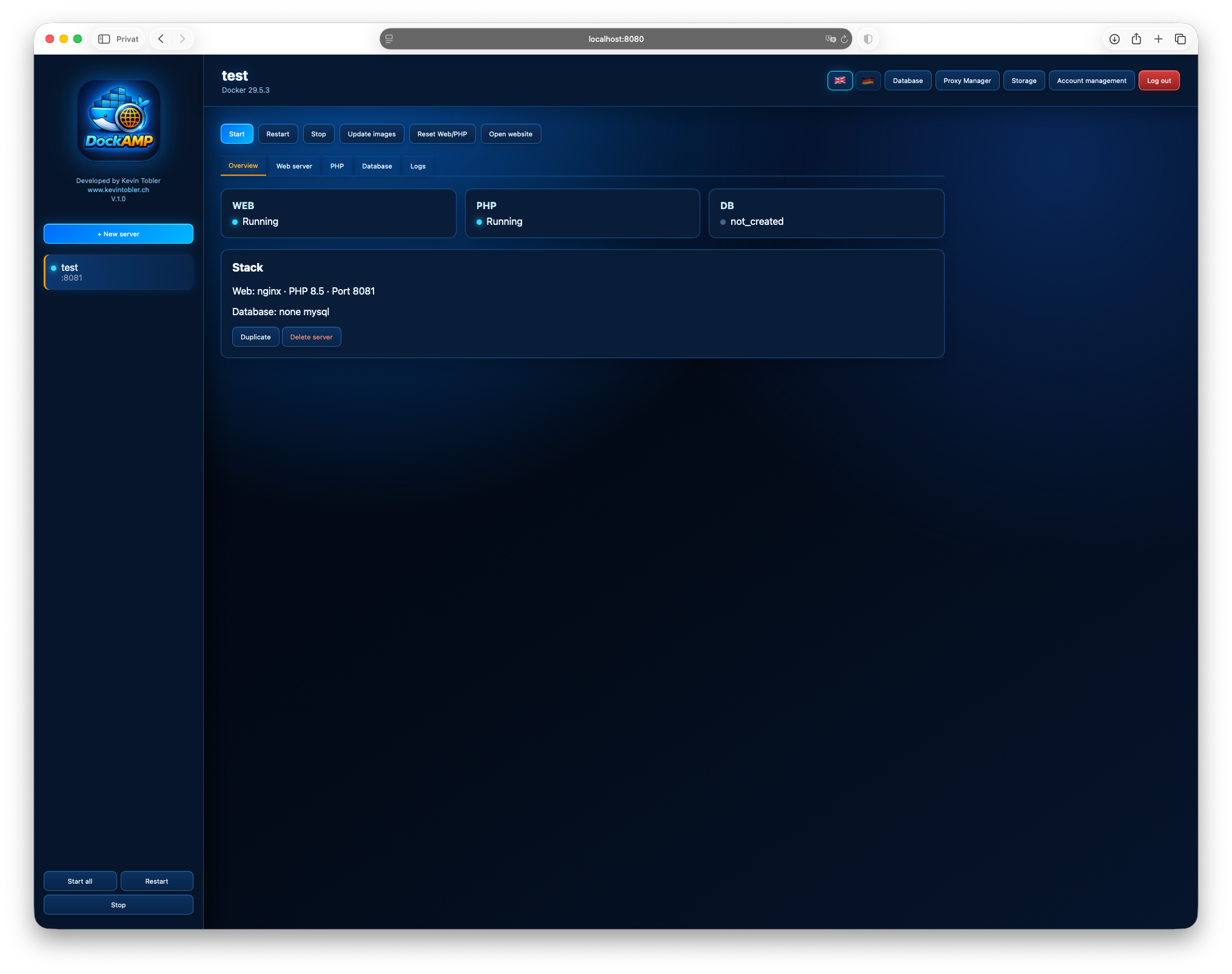 DockAMP Docker Image gallery image