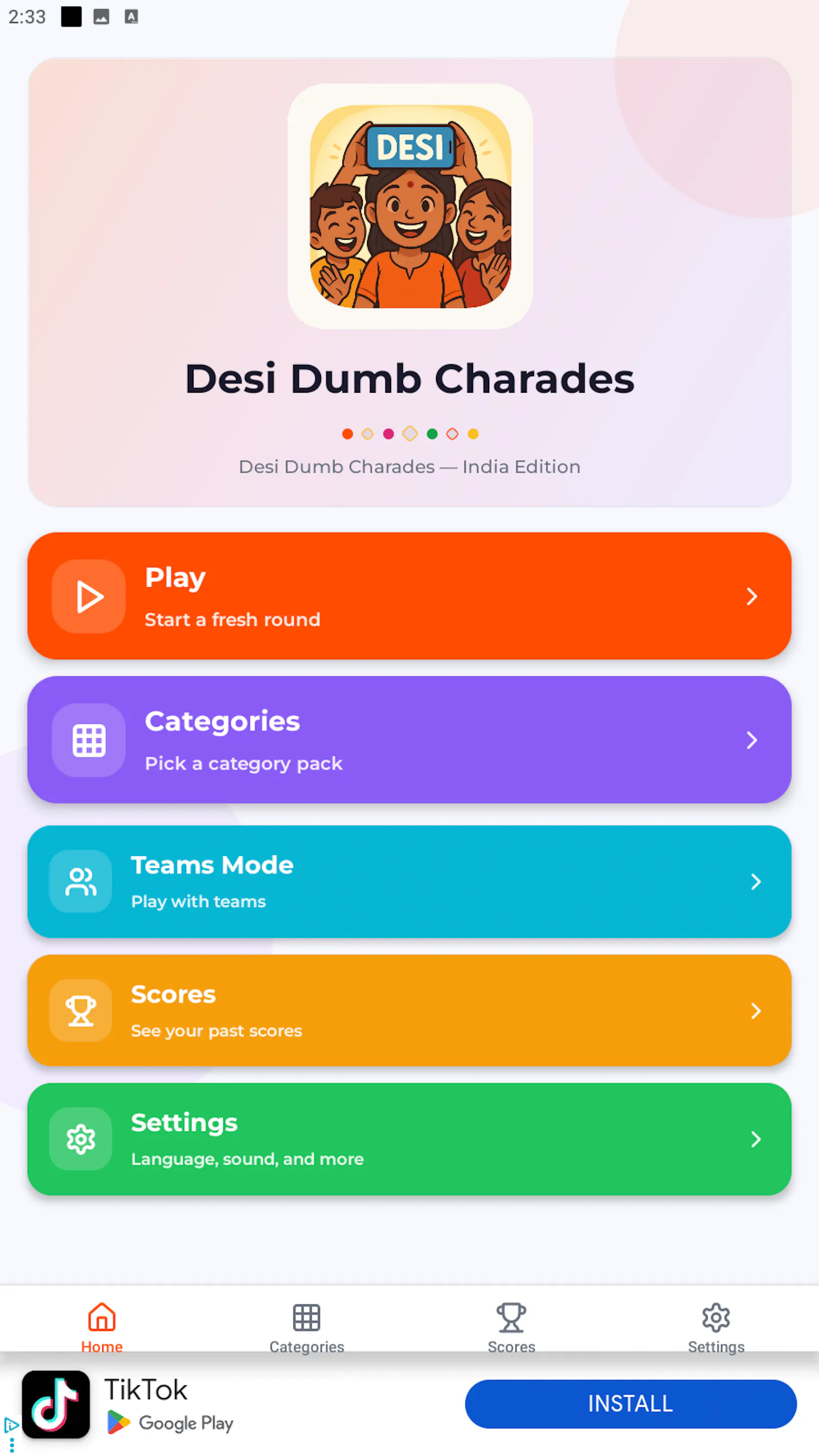 Desi Dumbcharades Party Game screenshot 7